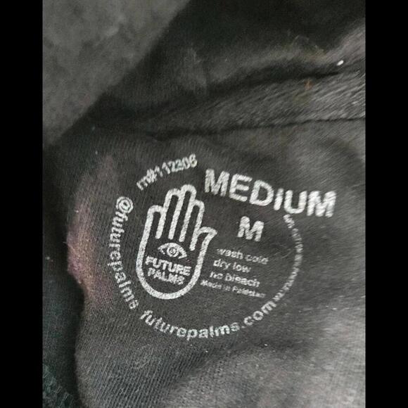 Future Palm Future Black Graphic Hoodie - Size Medium Unisex - Picture 3 of 5